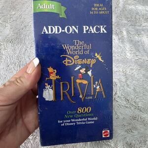 The Wonderful World Of Disney Trivia “Adult” Add-On Pack 800 Questions New VTG